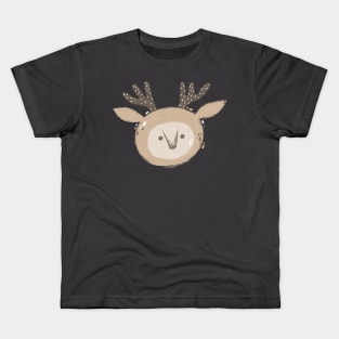 Cute Deer Face Kids T-Shirt